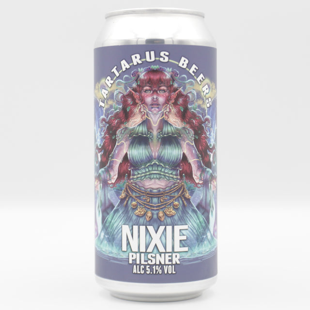 This is a can of Tartarus - Nixie - 5.1% (440ml). It is a Lager / Pilsner / Kölsch craft beer available to buy from Ghost Whale, voted London's best craft beer shop.