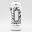 This is a can of Factory Brewing - Patterns - 8% (440ml). It is a Double IPA craft beer available to buy from Ghost Whale, voted London's best craft beer shop.