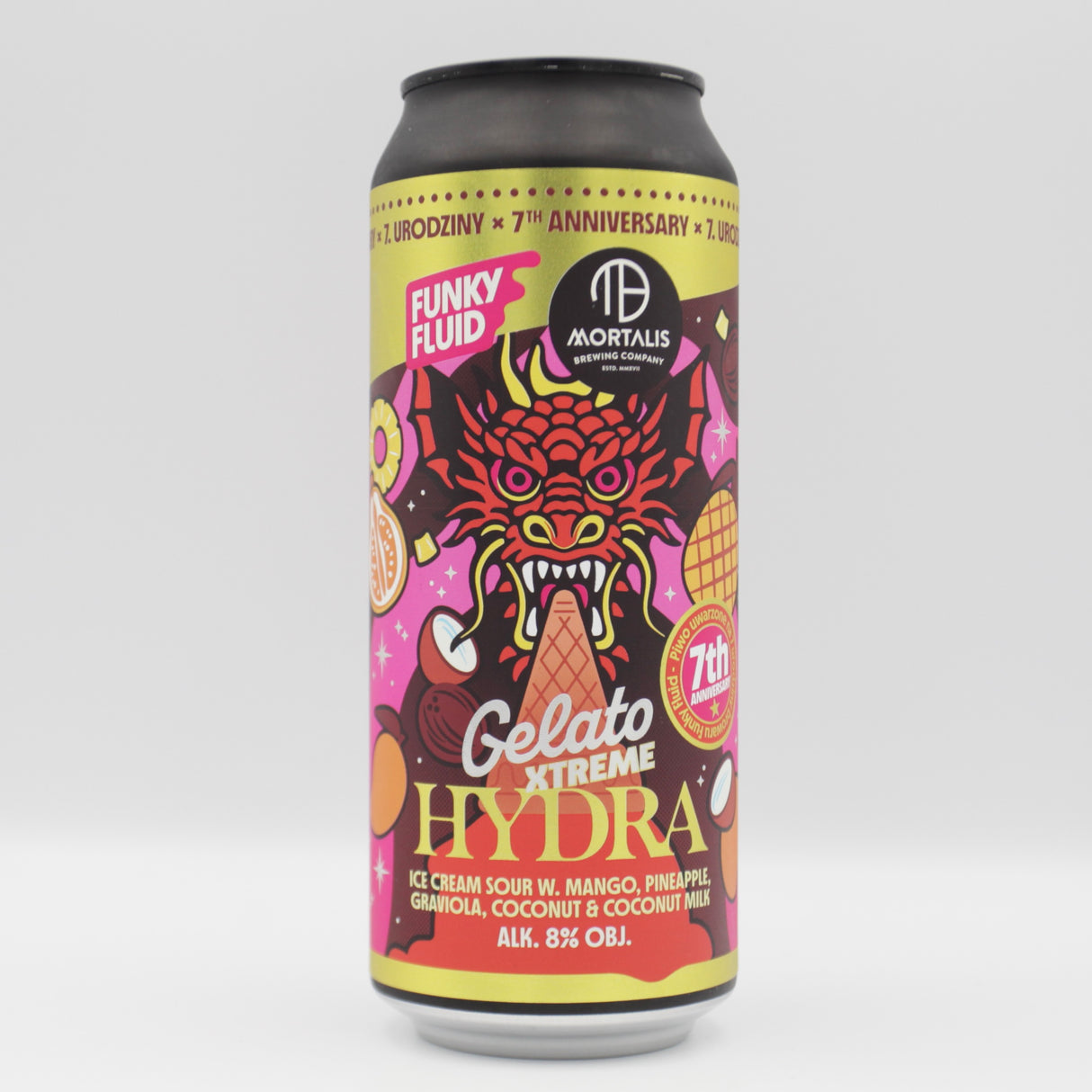 Funky Fluid / Mortalis - Gelato Xtreme: Hydra - 8% (500ml)