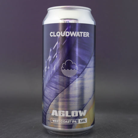 This is a can of Cloudwater - Aglow - 5.8% (440ml). It is a IPA craft beer available to buy from Ghost Whale, voted London's best craft beer shop.