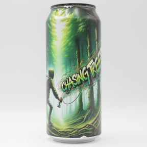 This is a can of DankHouse - Chasing Trees: Strain 30 - 7.1% (473ml). It is a IPA craft beer available to buy from Ghost Whale, voted London's best craft beer shop.