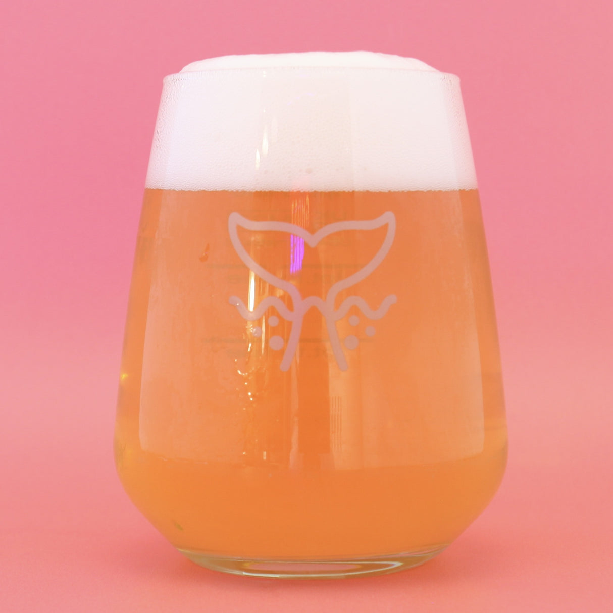 This is a merch of Ghost Whale - Tumbler 2/3 Pint Glass Etch Effect. It is a  craft  available to buy from Ghost Whale, voted London's best craft beer shop.