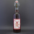 This is a sharing bottle of Superstition Meadery - Gryphon’s Tart Cherry Cyser - 14% (750ml). It is a  craft mead available to buy from Ghost Whale, voted London's best craft beer shop.