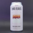 This is a can of Two Flints - Never End - 4.8% (440ml). It is a Pale Ale craft beer available to buy from Ghost Whale, voted London's best craft beer shop.