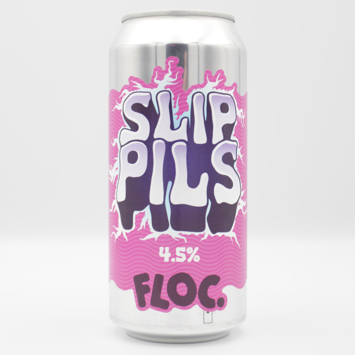 This is a can of Floc - Slip Pils - 4.5% (440ml). It is a Lager / Pilsner / Kölsch craft beer available to buy from Ghost Whale, voted London's best craft beer shop.