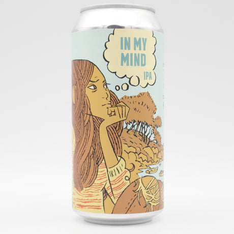 This is a can of Burning Sky - In My Mind - 6% (440ml). It is a IPA craft beer available to buy from Ghost Whale, voted London's best craft beer shop.