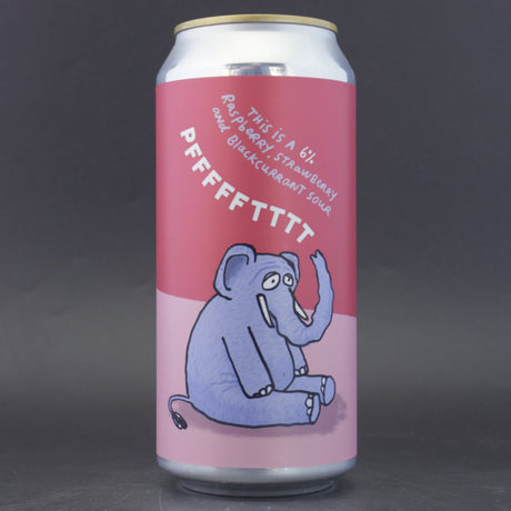 This is a can of Pretty Decent - Pffffftttt - 6% (440ml). It is a Sour craft beer available to buy from Ghost Whale, voted London's best craft beer shop.