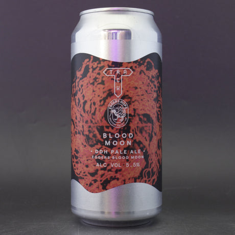 This is a can of Track - Blood Moon - 5.5% (440ml). It is a Pale Ale craft beer available to buy from Ghost Whale, voted London's best craft beer shop.