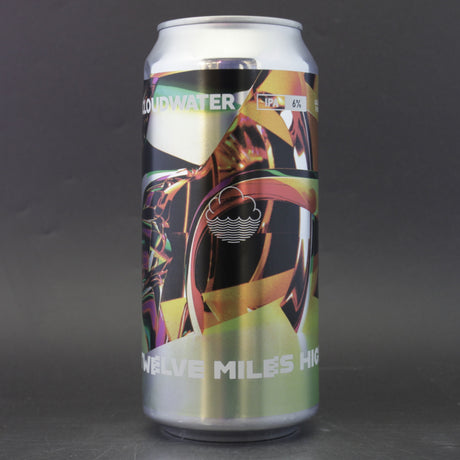 This is a can of Cloudwater - Twelve Miles High - 6% (440ml). It is a IPA craft beer available to buy from Ghost Whale, voted London's best craft beer shop.