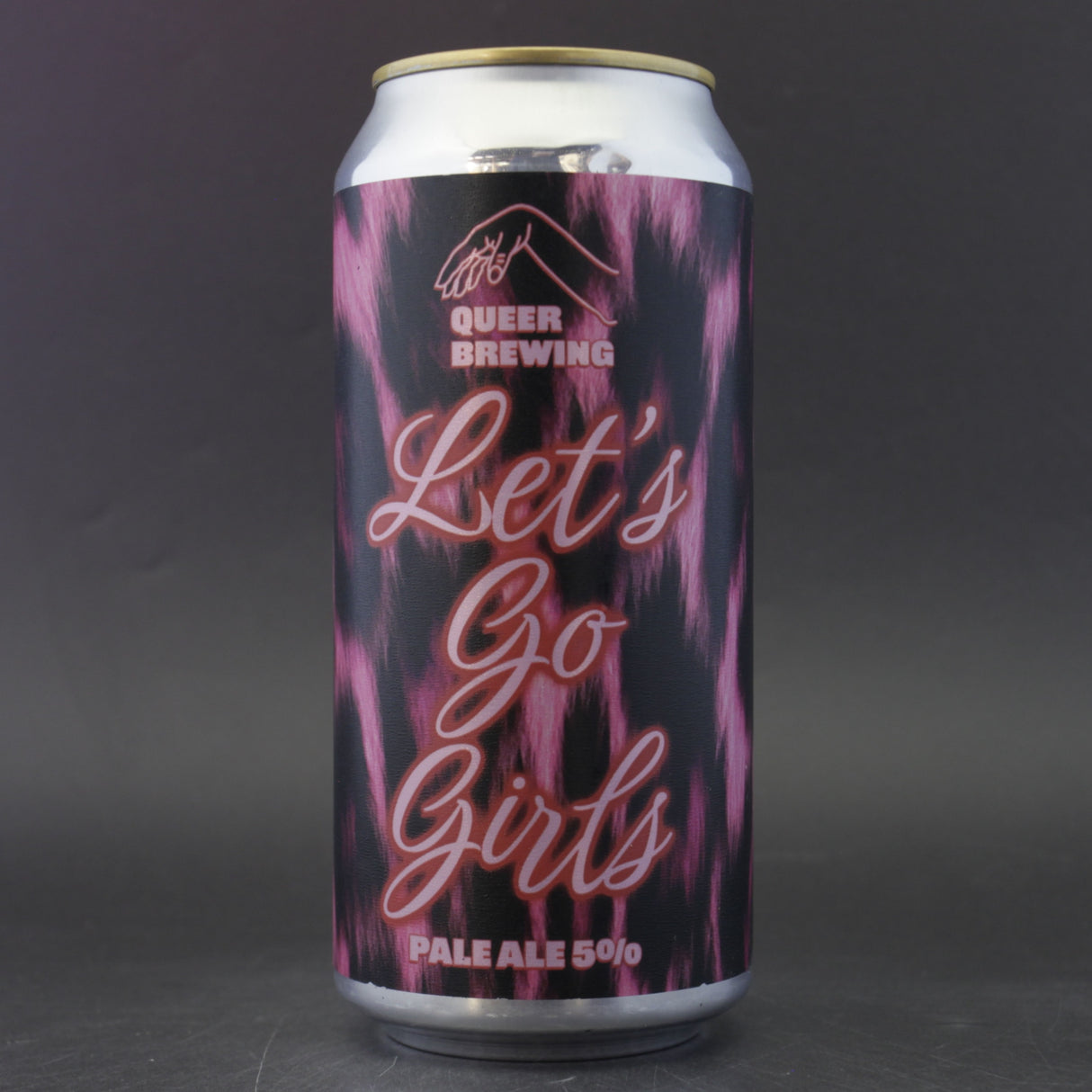 This is a can of Queer Brewing - Let's Go Girls - 5% (440ml). It is a Pale Ale craft beer available to buy from Ghost Whale, voted London's best craft beer shop.