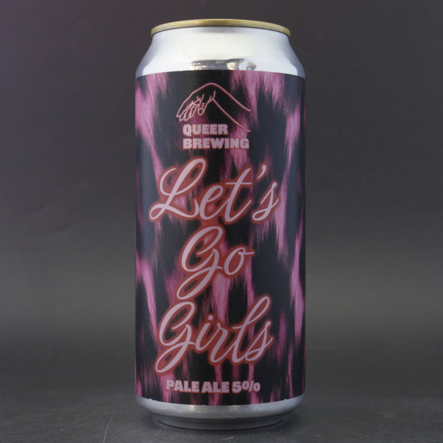 This is a can of Queer Brewing - Let's Go Girls - 5% (440ml). It is a Pale Ale craft beer available to buy from Ghost Whale, voted London's best craft beer shop.