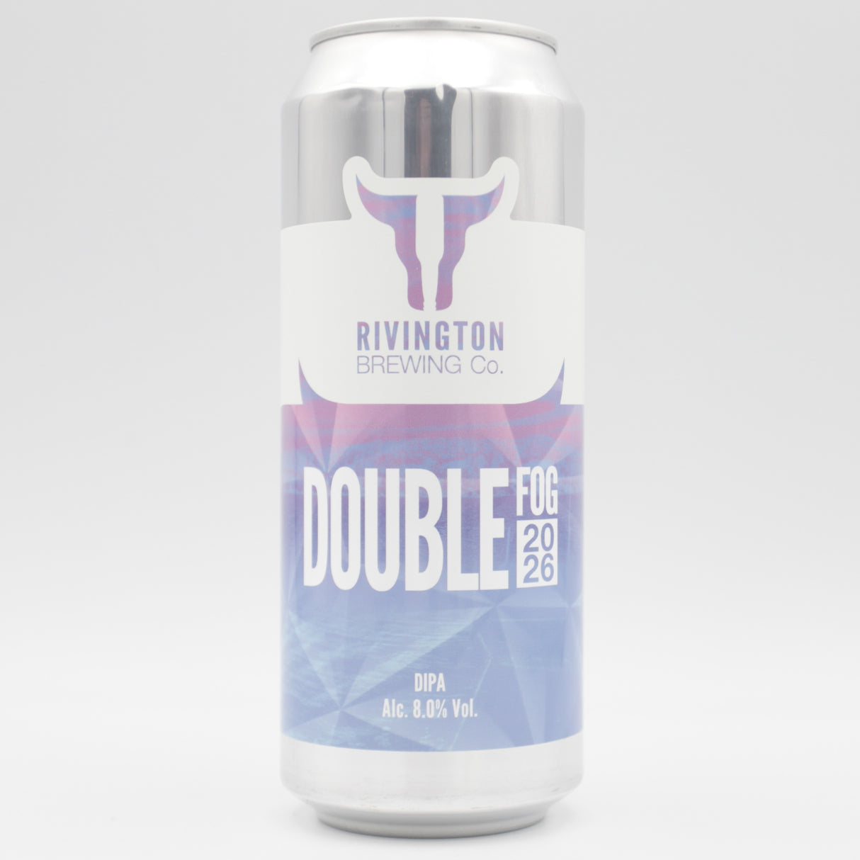 This is a can of Rivington - Double Fog (2026) - 8% (500ml). It is a Double IPA craft beer available to buy from Ghost Whale, voted London's best craft beer shop.