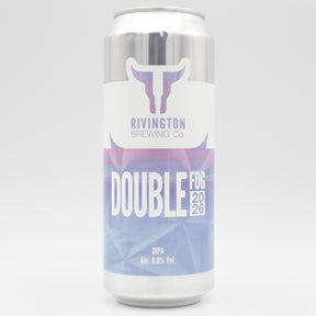 This is a can of Rivington - Double Fog (2026) - 8% (500ml). It is a Double IPA craft beer available to buy from Ghost Whale, voted London's best craft beer shop.