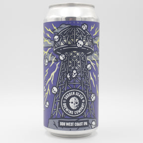 This is a can of Sudden Death - Simcoe Overload - 7.2% (440ml). It is a IPA craft beer available to buy from Ghost Whale, voted London's best craft beer shop.
