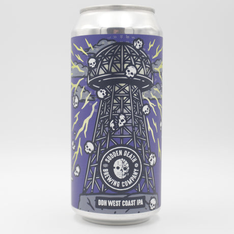 This is a can of Sudden Death - Simcoe Overload - 7.2% (440ml). It is a IPA craft beer available to buy from Ghost Whale, voted London's best craft beer shop.