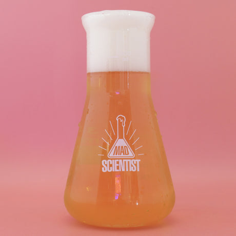 This is a merch of Mad Scientist Glass. It is a  craft  available to buy from Ghost Whale, voted London's best craft beer shop.