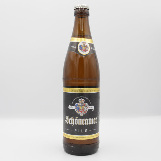 This is a bottle of Schonramer - Pils - 5% (500ml). It is a Lager / Pilsner / Kölsch craft beer available to buy from Ghost Whale, voted London's best craft beer shop.