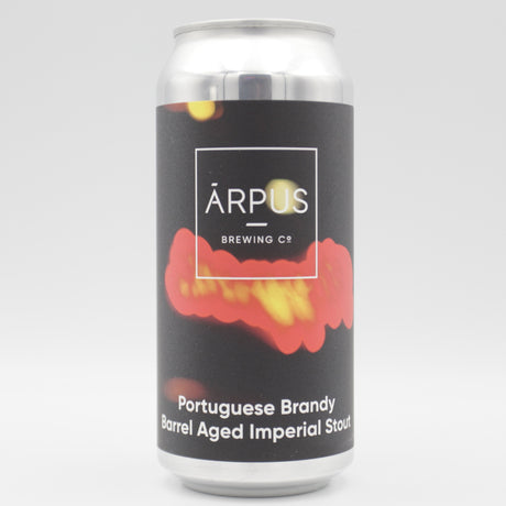 This is a can of Arpus Brewing Co - Portuguese Brandy Barrel Aged Imperial Stout - 12% (440ml). It is a Imperial Stout / Porter craft beer available to buy from Ghost Whale, voted London's best craft beer shop.