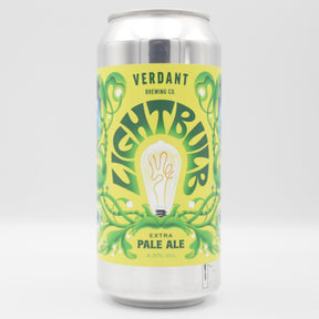 This is a can of Verdant - Lightbulb - 4.5% (440ml). It is a Pale Ale craft beer available to buy from Ghost Whale, voted London's best craft beer shop.