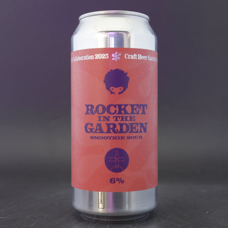 This is a can of Coolhead Brew / Elm Eleven - Rocket In The Garden - 6% (440ml). It is a Sour craft beer available to buy from Ghost Whale, voted London's best craft beer shop.