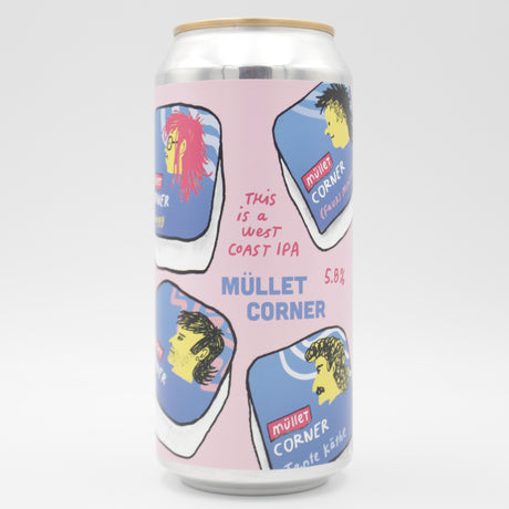 This is a can of Pretty Decent - Müllet Corner - 5.8% (440ml). It is a IPA craft beer available to buy from Ghost Whale, voted London's best craft beer shop.