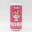This is a can of Yonder - Peach Melba - 5% (440ml). It is a Sour craft beer available to buy from Ghost Whale, voted London's best craft beer shop.