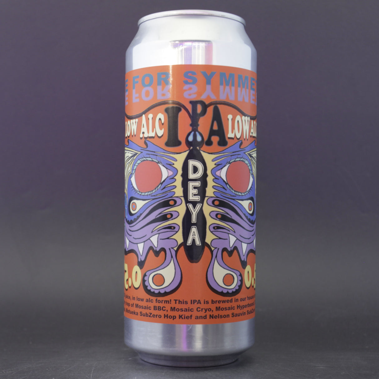 This is a can of DEYA - Eye For Symmetry - 0.5% (500ml). It is a Pale Ale craft beer available to buy from Ghost Whale, voted London's best craft beer shop.