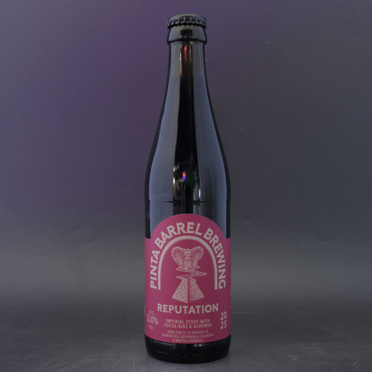 This is a bottle of Pinta - Reputation (2025) - 14% (330ml). It is a Imperial Stout / Porter craft beer available to buy from Ghost Whale, voted London's best craft beer shop.