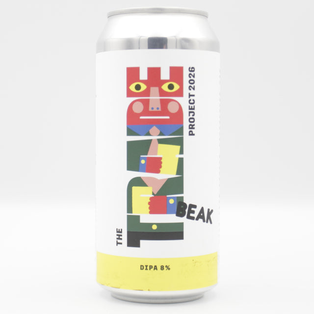 This is a can of Beak - Trade Project Double IPA - 8% (440ml). It is a Double IPA craft beer available to buy from Ghost Whale, voted London's best craft beer shop.