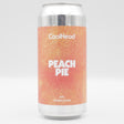 This is a can of Coolhead Brew - Peach Pie - 6% (440ml). It is a Sour craft beer available to buy from Ghost Whale, voted London's best craft beer shop.