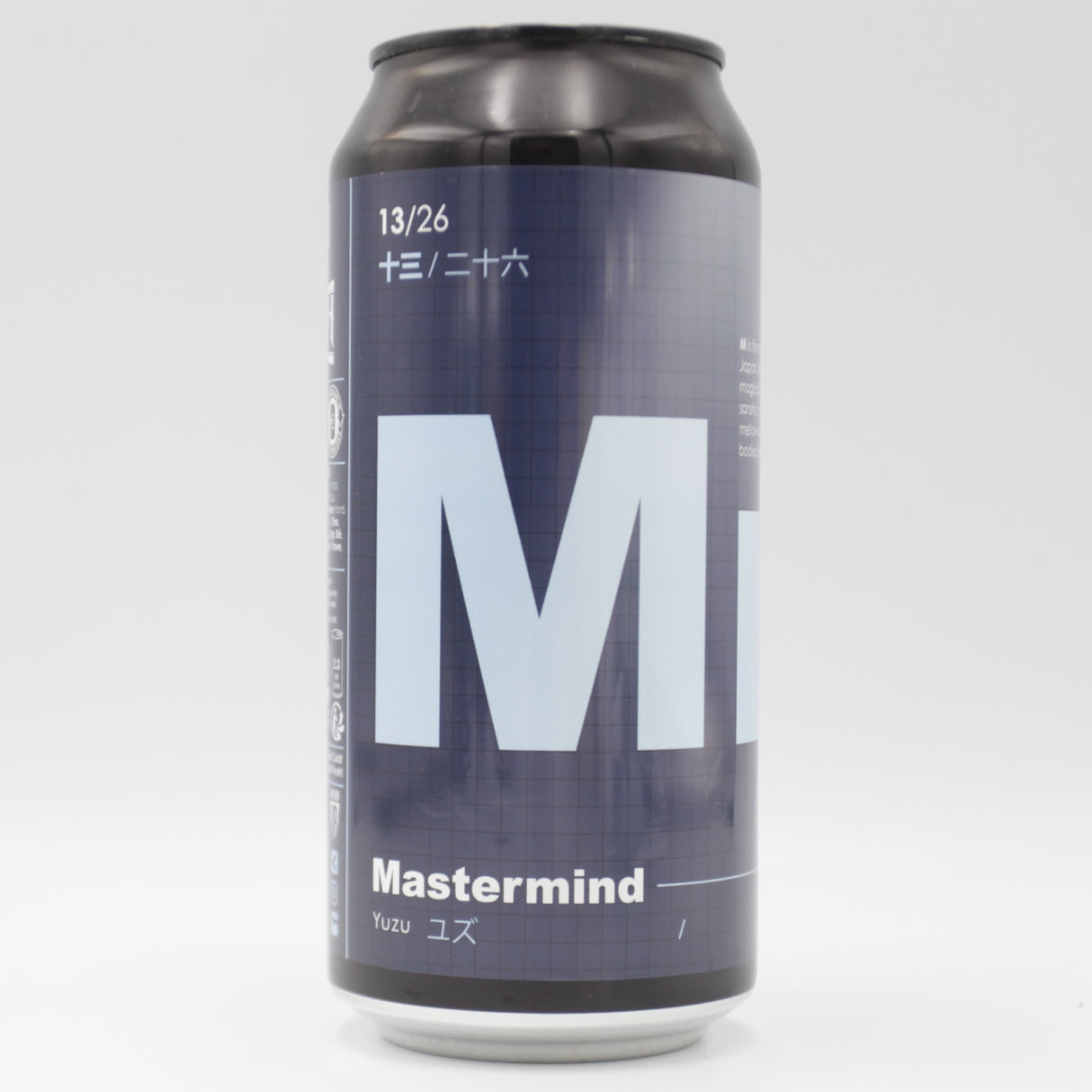 This is a can of Neon Raptor - Mastermind - 5.2% (440ml). It is a Wit / Wheat craft beer available to buy from Ghost Whale, voted London's best craft beer shop.