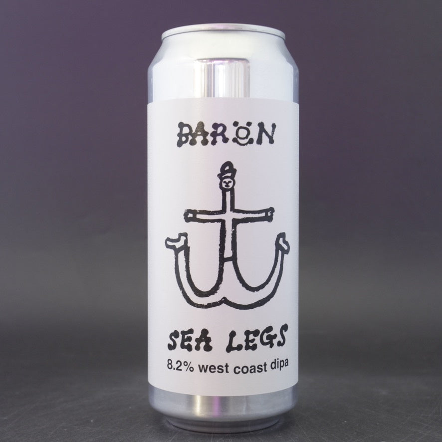 This is a can of Baron - Sea Legs - 8.2% (500ml). It is a Double IPA craft beer available to buy from Ghost Whale, voted London's best craft beer shop.