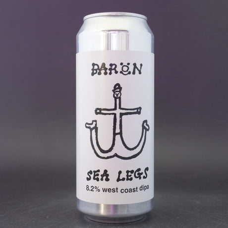 This is a can of Baron - Sea Legs - 8.2% (500ml). It is a Double IPA craft beer available to buy from Ghost Whale, voted London's best craft beer shop.
