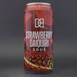 This is a can of Double Barrelled - Strawberry Daiquiri - 6% (440ml). It is a Sour craft beer available to buy from Ghost Whale, voted London's best craft beer shop.