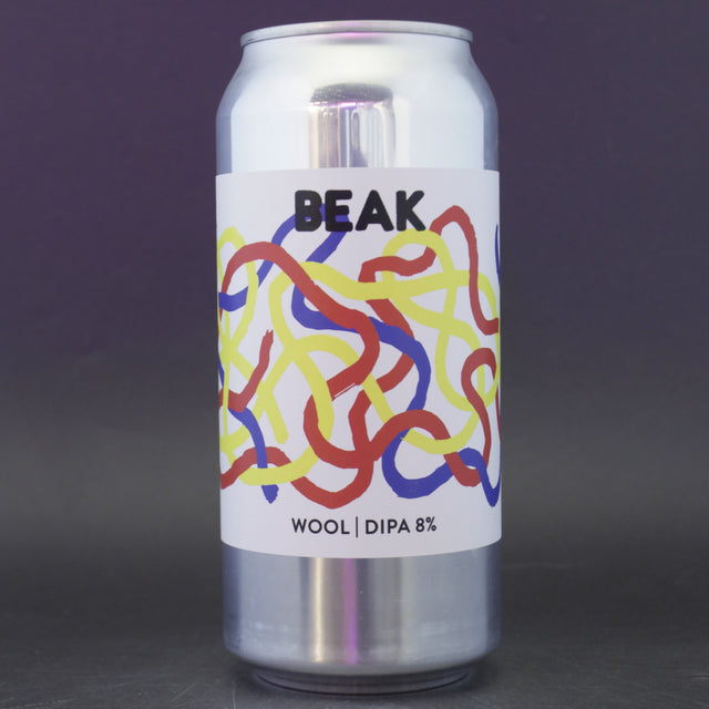 This is a can of Beak Brewery / Northern Monk - Wool - 8% (440ml). It is a Double IPA craft beer available to buy from Ghost Whale, voted London's best craft beer shop.