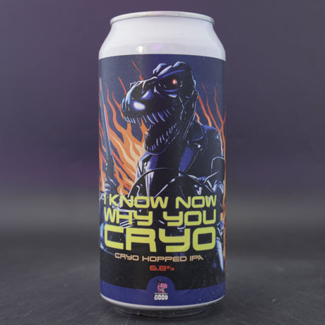 This is a can of Staggeringly Good - I Know Now Why You Cryo - 6.8% (440ml). It is a IPA craft beer available to buy from Ghost Whale, voted London's best craft beer shop.
