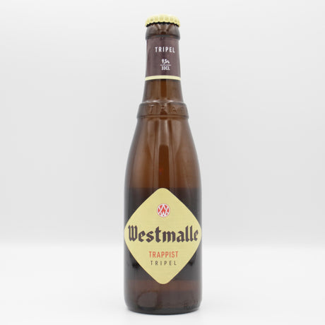 This is a bottle of Westmalle - Tripel - 9.5% (330ml). It is a Belgian Style craft beer available to buy from Ghost Whale, voted London's best craft beer shop.