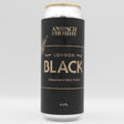 This is a can of Anspach & Hobday - London Black - 4.4% (470ml). It is a Stout / Porter craft beer available to buy from Ghost Whale, voted London's best craft beer shop.