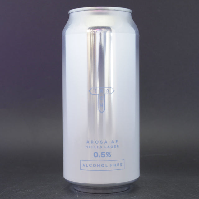 This is a can of Track - Arosa AF - 0.5% (440ml). It is a Lager / Pilsner / Kölsch craft beer available to buy from Ghost Whale, voted London's best craft beer shop.