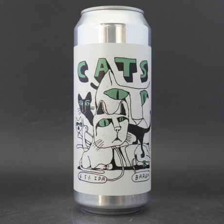 This is a can of Baron - Cats - 6.5% (500ml). It is a IPA craft beer available to buy from Ghost Whale, voted London's best craft beer shop.