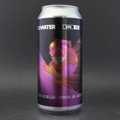 This is a can of Cloudwater - To Be Held For A Long Time - 8% (440ml). It is a Double IPA craft beer available to buy from Ghost Whale, voted London's best craft beer shop.