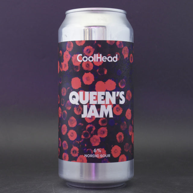 This is a can of Coolhead Brew - Queens Jam - 6% (440ml). It is a Sour craft beer available to buy from Ghost Whale, voted London's best craft beer shop.