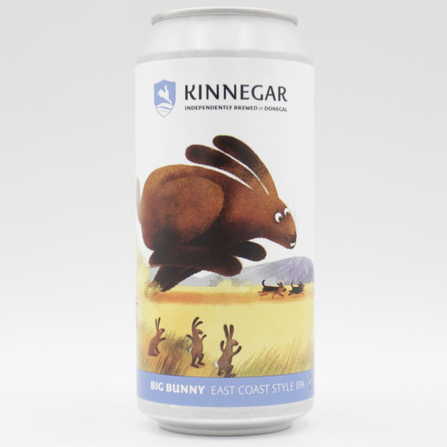 This is a can of Kinnegar - Big Bunny - 6% (440ml). It is a IPA craft beer available to buy from Ghost Whale, voted London's best craft beer shop.