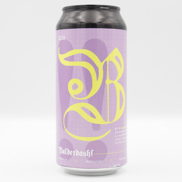 This is a can of Neon Raptor / Brewski - Balderdash - 12% (440ml). It is a Imperial Stout / Porter craft beer available to buy from Ghost Whale, voted London's best craft beer shop.