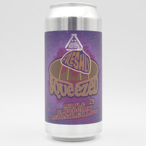 This is a can of Glass Pyramid Project - Freshly Squeezed: Maple + Blueberry + Marshmallow - 7% (440ml). It is a Sour craft beer available to buy from Ghost Whale, voted London's best craft beer shop.