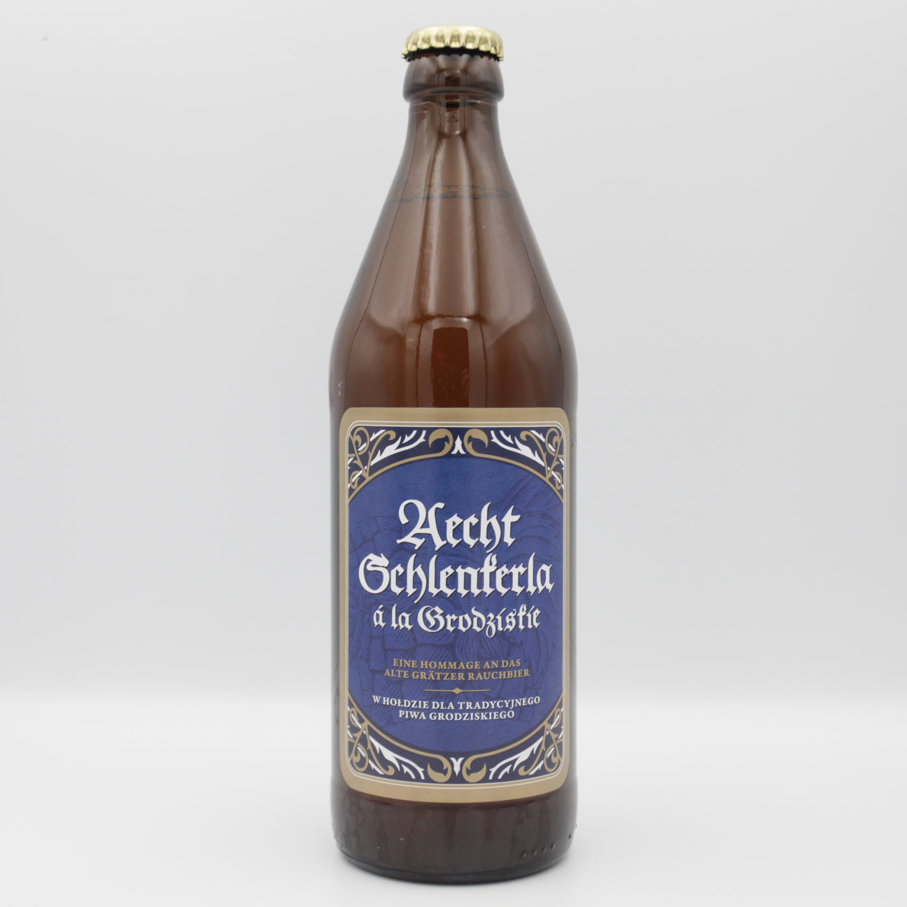 This is a bottle of Schlenkerla - Grodziskie - 2.9% (500ml). It is a Wit / Wheat craft beer available to buy from Ghost Whale, voted London's best craft beer shop.