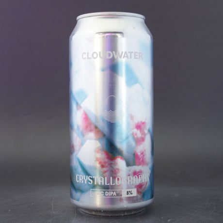 This is a can of Cloudwater - Crystallography - 8% (440ml). It is a Double IPA craft beer available to buy from Ghost Whale, voted London's best craft beer shop.