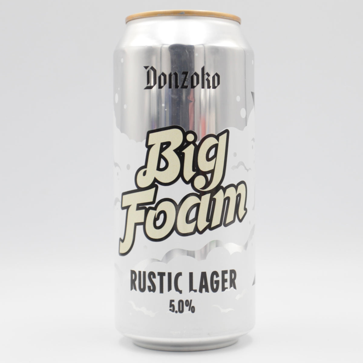 This is a can of Donzoko - Big Foam - 5% (440ml). It is a Lager / Pilsner / Kölsch craft beer available to buy from Ghost Whale, voted London's best craft beer shop.