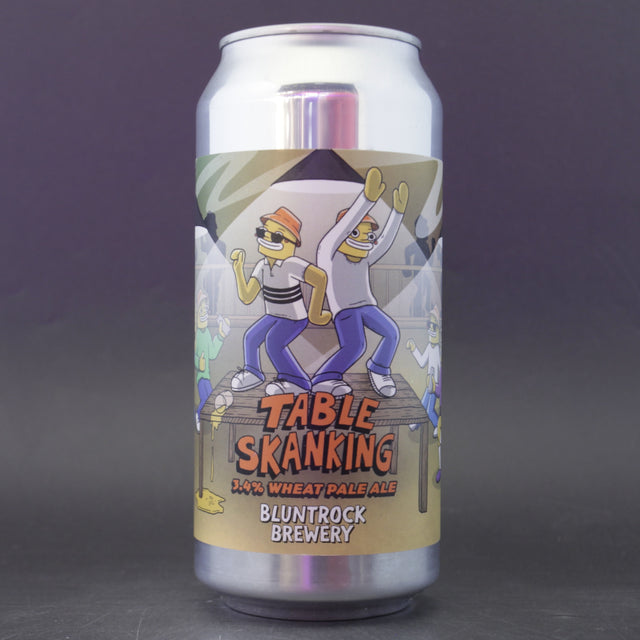 This is a can of Bluntrock - Table Skanking - 3.4% (440ml). It is a Pale Ale craft beer available to buy from Ghost Whale, voted London's best craft beer shop.
