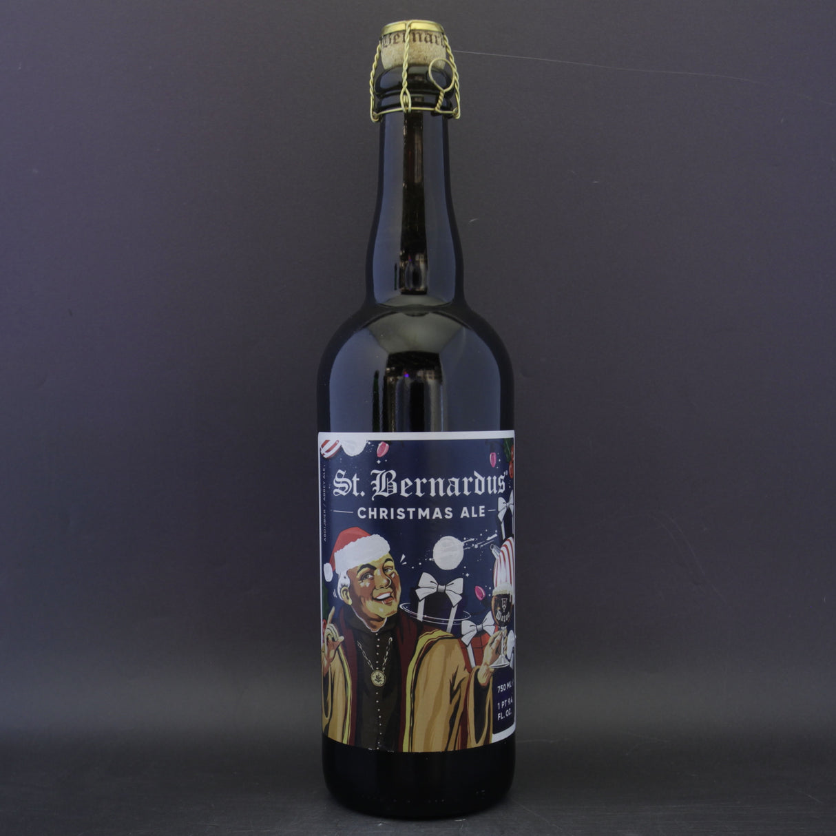 This is a sharing bottle of St Bernardus - Christmas Ale - 10% (750ml). It is a Belgian Style craft beer available to buy from Ghost Whale, voted London's best craft beer shop.